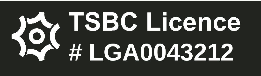 TSBC Licence # LGA0043212